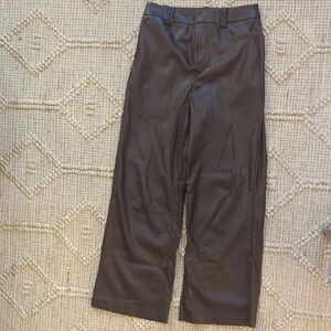 Joes Jeans Vegan Leather Brown Pants